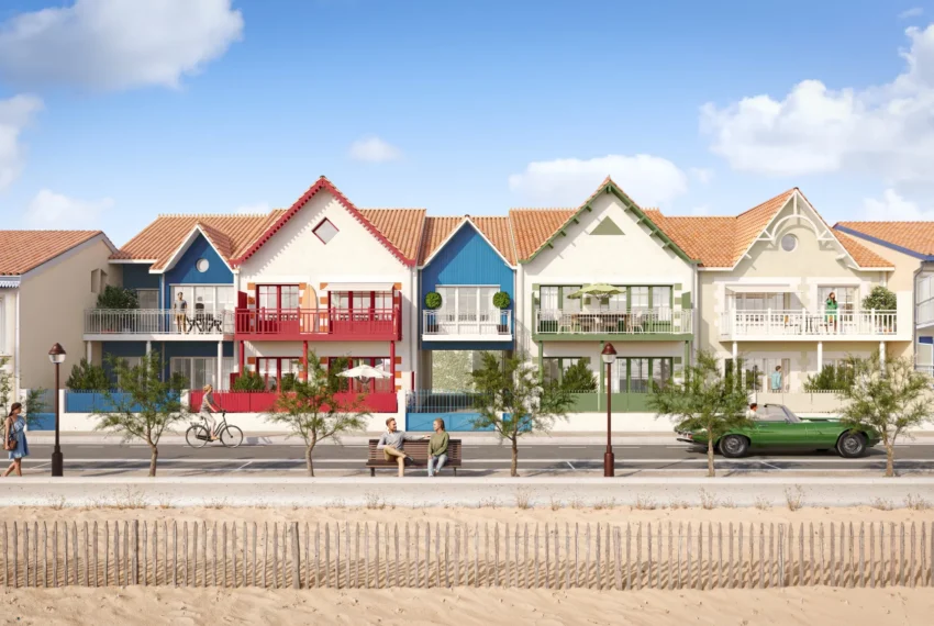 Résidence Villa Marine à Châtelaillon-Plage, façade face à la plage